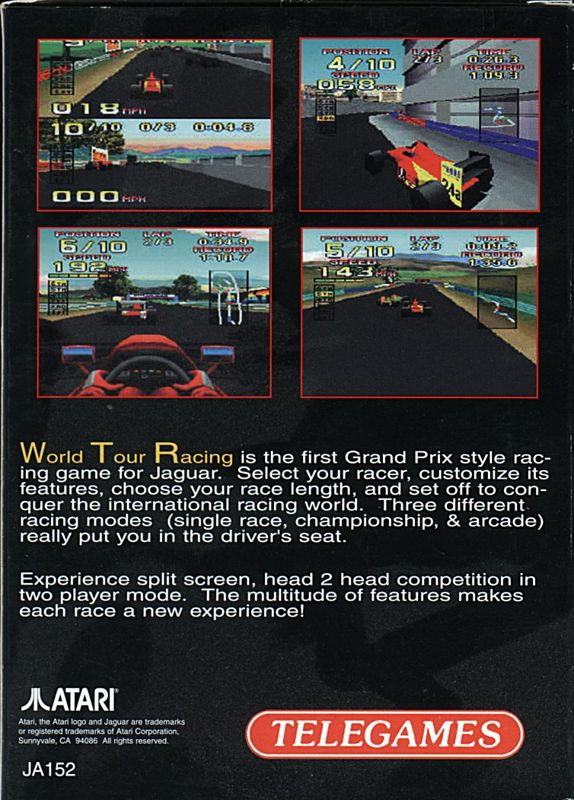 World Tour Racing (CD) box art for Jaguar